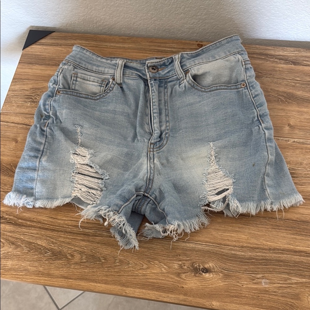 Women's Distressed Denim Shorts